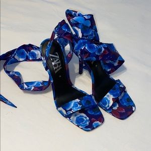 Zara heels floral